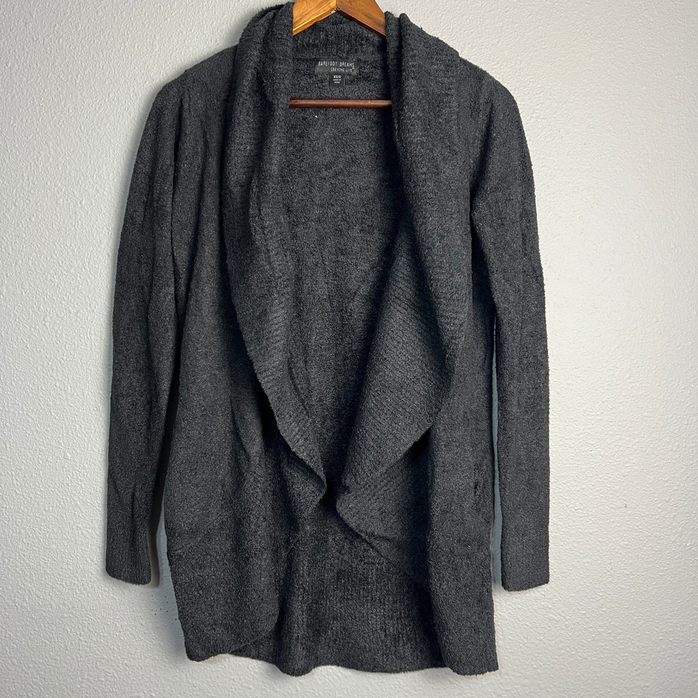 Barefoot Dreams CozyChic Lite Waterfall Cardigan Lounge Luxe Open Cozy Chic XS/S
